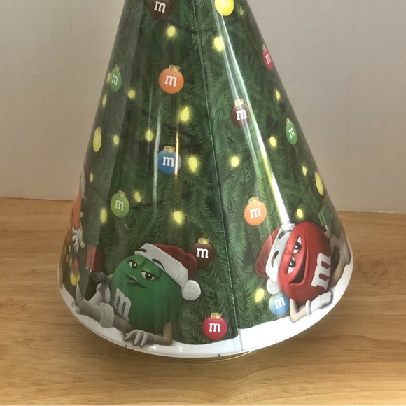 M&M’s 2017 Limited Edition Musical Rotating Tin Christmas Tree 12”H x 6”W - Picture 6 of 11